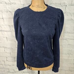 Dokotoo pullover sweater Sz S acid blu wash long sleeve crewneck ACL